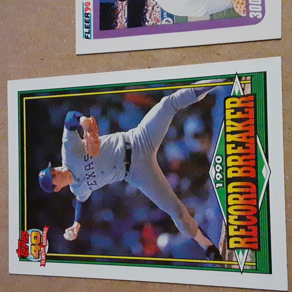 Nolan Ryan MLB Baseball Collectible Trading Cards Set